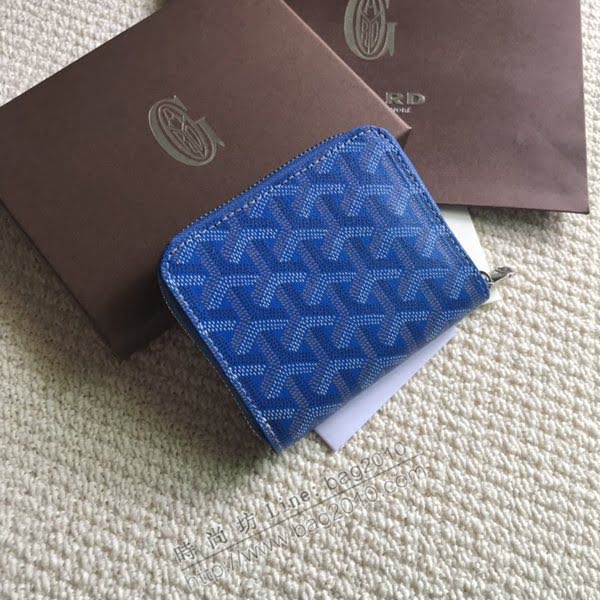 Goyard包 戈雅新款拉鏈短夾 Goyard卡包 Goyard拉鏈零錢包  glg1246